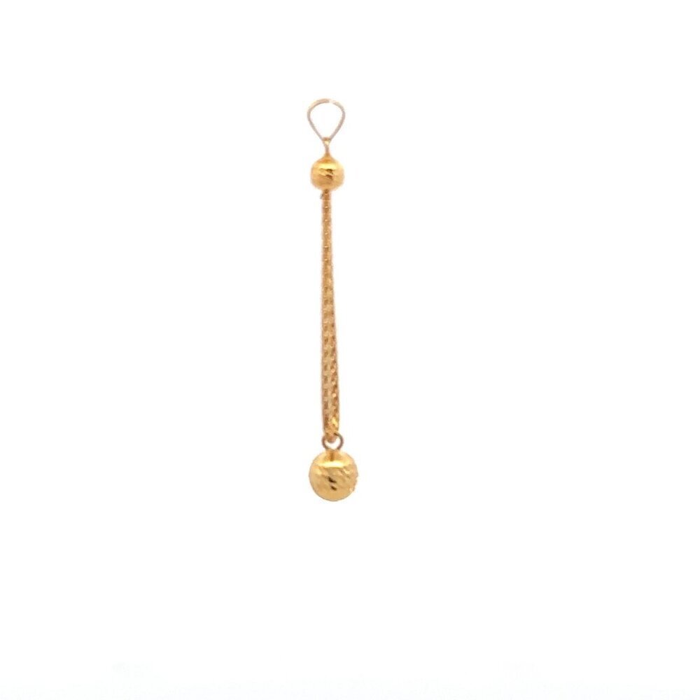 18K Gold Pendant Charm Ball 0.92 grams - Picture 4 of 10